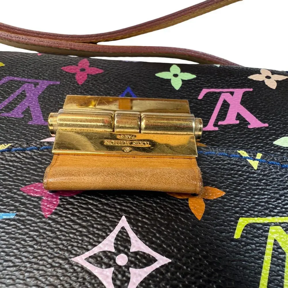 Louis Vuitton Multicolor Heartbreaker Bag Monogram Crossbody Vintage Black LV